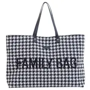 Geanta Childhome Family Bag Pied de Poule Negru ERFCH-CWFBPDP