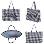 Geanta Childhome Family Bag Pied de Poule Negru ERFCH-CWFBPDP