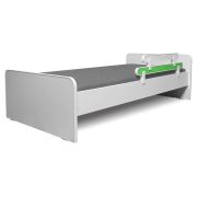 Paravan Detasabil Protectie Pat Copii - Alb/verde 70 X 18 Cm - ASC-par-av