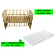 Patut Klups Karolina II Natur + Saltea 12 MyKids 00009502