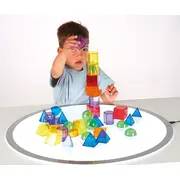 Set 36 corpuri geometrice translucide pentru tablete si mese luminoase - oketik73075