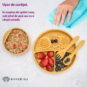 Set Diversificare, AppeKids, 100% Silicon, Basic - Honey KRTAK274919