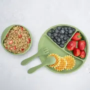 Set Diversificare, AppeKids, 100% Silicon, Basic - Raw Green KRTAK274940