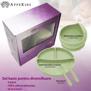 Set Diversificare, AppeKids, 100% Silicon, Basic - Raw Green KRTAK274940