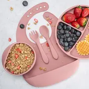 Set Diversificare, AppeKids, 100% Silicon, Classic - Old Rose KRTAK274971