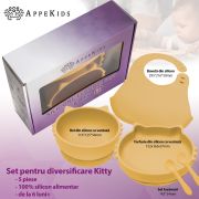 Set Diversificare, AppeKids, 100% Silicon, Kitty - Honey KRTAK275015