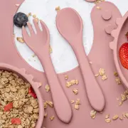 Set Diversificare, AppeKids, 100% Silicon, Kitty - Old Rose KRTAK275022