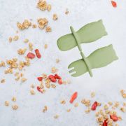 Set Tacamuri din silicon, AppeKids, OWL - Raw Green KRTAK275640