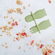 Set Tacamuri din silicon, AppeKids, OWL - Raw Green KRTAK275640