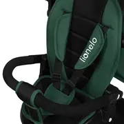 Tricicleta copii, Lionelo, Kori, Cu suport de picioare, Control al directiei, Scaun reversibil, Rotire 360 grade, Pliabila, Conform cu standardul european de securitate EN71, Verde BYNLO-KORI_GREEN_EMERALD