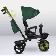 Tricicleta copii, Lionelo, Kori, Cu suport de picioare, Control al directiei, Scaun reversibil, Rotire 360 grade, Pliabila, Conform cu standardul european de securitate EN71, Verde BYNLO-KORI_GREEN_EMERALD