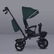 Tricicleta copii, Lionelo, Kori, Cu suport de picioare, Control al directiei, Scaun reversibil, Rotire 360 grade, Pliabila, Conform cu standardul european de securitate EN71, Verde BYNLO-KORI_GREEN_EMERALD