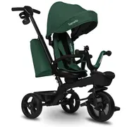 Tricicleta copii, Lionelo, Kori, Cu suport de picioare, Control al directiei, Scaun reversibil, Rotire 360 grade, Pliabila, Conform cu standardul european de securitate EN71, Verde BYNLO-KORI_GREEN_EMERALD