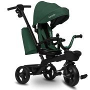 Tricicleta copii, Lionelo, Kori, Cu suport de picioare, Control al directiei, Scaun reversibil, Rotire 360 grade, Pliabila, Conform cu standardul european de securitate EN71, Verde BYNLO-KORI_GREEN_EMERALD