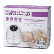 Pompa de san electrica si portabila KidsCare, hands free, sub sutien, cu 10 niveluri de aspiratie si 10 niveluri de masaj SUPKC135