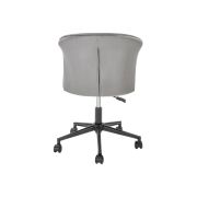 Scaun birou hm pasco, rotativ, inaltime reglabila, catifea, gri drm10268