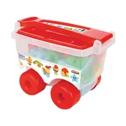 Set constructie pilsan master blocks in trolley 56 piese hubpl-03-575