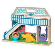 Set de joaca din lemn cu accesorii scoala rostogol go tots - okemd30739