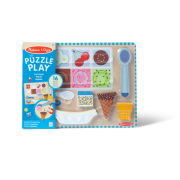 Set de joaca din lemn si puzzle magnetic inghetata - okemd31006