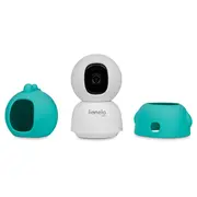 Video monitor, Lionelo, Babyline, View, Integrare AI, Mod de noapte 8 m cu 6 leduri, Unghi 100 grade, 4 cantece si zgomote din natura, Senzor de temperatura si umiditate, Zoom 4X, Alb BYNLOC-BABYLINE_VIEW_WHITE