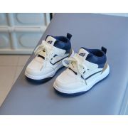 Adidasi albi cu insertii bleumarine si maro - Sport MDTX-637-1-sa49
