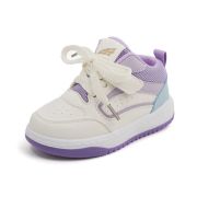 Adidasi albi cu insertii lila - Sport MBTX-637-2-sa51