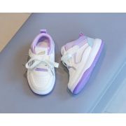 Adidasi albi cu insertii lila - Sport MBTX-637-2-sa51