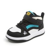 Adidasi albi cu negru si insertii turqoise - New fashion MBTX-635-3-sa48
