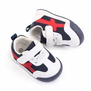 Adidasi bleumarine cu insertii rosii pentru bebelusi (marime disponibila: marimea 24) mbd2678-1-sa48.marimea 24