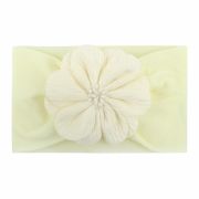Bentita lata pentru bebeluse cu floare aplicata MBx-19025-R12
