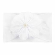 Bentita lata pentru bebeluse cu floare aplicata MBx-19025-R12