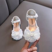 Pantofi argintii cu perlute si strasuri - Heart MBXZ74-1