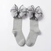 Sosete trei sferturi cu fundita din organza MDSKK112-C12