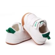 Adidasi albi cu verde - My fashion MBMY22-14-1-c