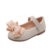 Pantofi crem cu fundita roz banan MD231818-2-p31
