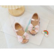 Pantofi roz pudra sidefat cu fundita MBV527-2-p31c