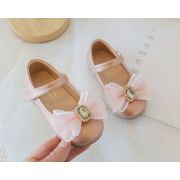 Pantofi roz pudra sidefat cu fundita MBV527-2-p31c