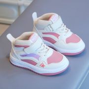Adidasi albi cu roz pudra si insertii lila - New fashion MDTX-635-2-sa51