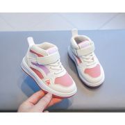 Adidasi albi cu roz pudra si insertii lila - New fashion MDTX-635-2-sa51