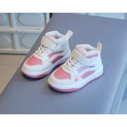 Adidasi albi cu roz pudra si insertii lila - New fashion MDTX-635-2-sa51