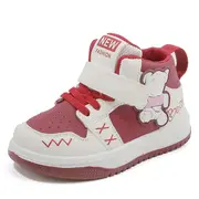 Adidasi albi cu visiniu - Bear MDTX-652-1-sa50