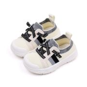 Mocasini albi cu gri tip adidas pentru copii (marime disponibila: marimea 24) ammy2301-2-c.marimea 24