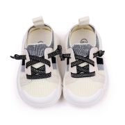 Mocasini albi cu gri tip adidas pentru copii (marime disponibila: marimea 24) ammy2301-2-c.marimea 24