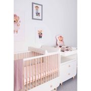 Saltea de infasat, Ceba Baby, Basic, 50x70 cm, Atasabila la patut, Fara BPA, 0 luni+, Spots BYNW-216-000-725