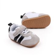 Adidasi albi cu gri si dungi negre AMBMB3141-3-p9