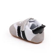 Adidasi albi cu gri si dungi negre AMBMB3141-3-p9