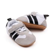 Adidasi albi cu gri si dungi negre AMBMB3141-3-p9