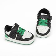 Adidasi albi cu negru si verde - Smart MB9812-1-sa1