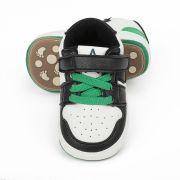 Adidasi albi cu negru si verde - Smart MB9812-1-sa1