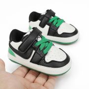 Adidasi albi cu negru si verde - Smart MB9812-1-sa1